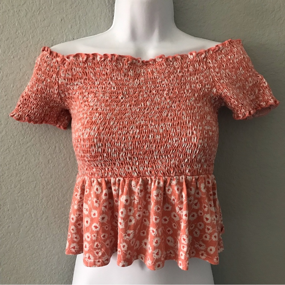 3/$15 Pink Lily Ruffled Crop Top
